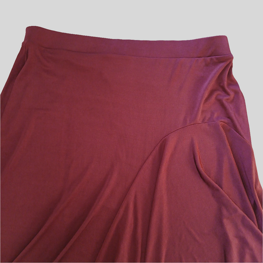 Brand New With Tags F&F Red Asymmetric Waterfall Skirt Size 16