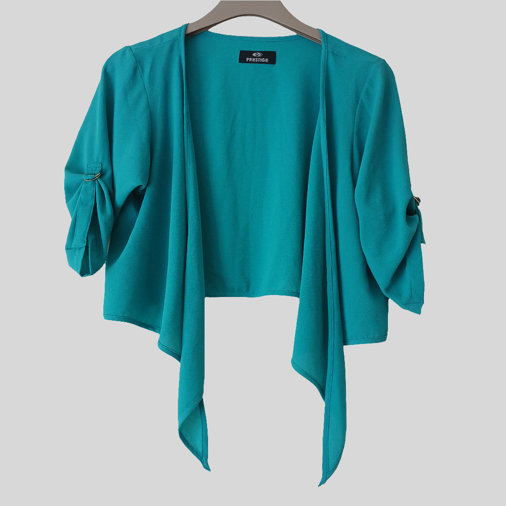 Prestige Turquoise Bolero Approx Size 12-14