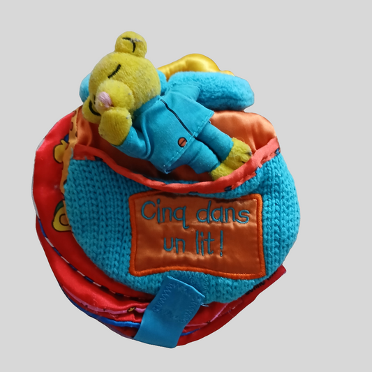 French "5 in the bed" Cloth Book