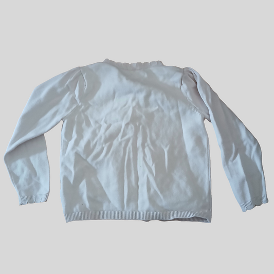 George White Cardigan Age 2-3