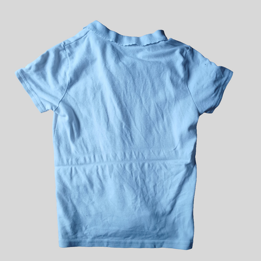 F&F White Polo T-Shirt Age 7-8 - School Uniform