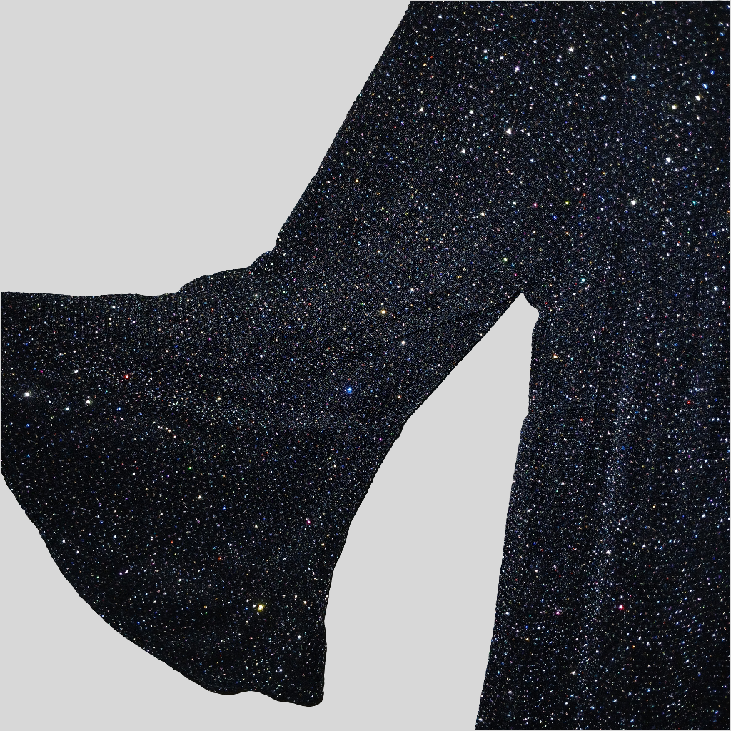 F&F Glittery Sparkly Party Black Dress Size 16