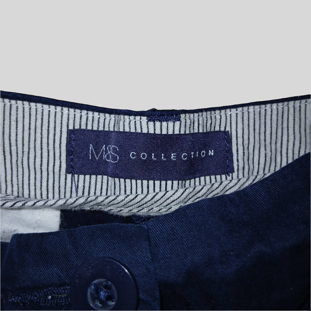 M&S Navy Shorts Size 14
