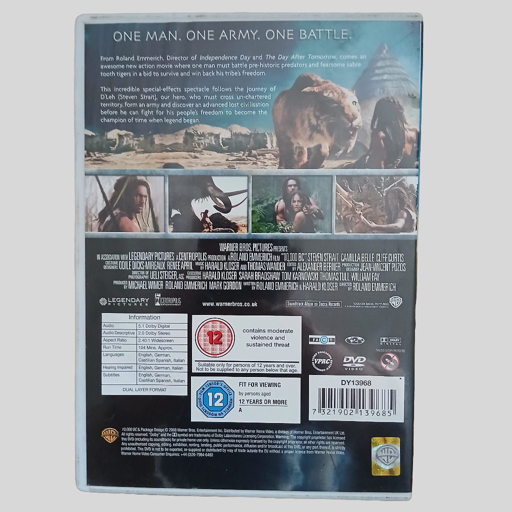 10,000 BC DVD