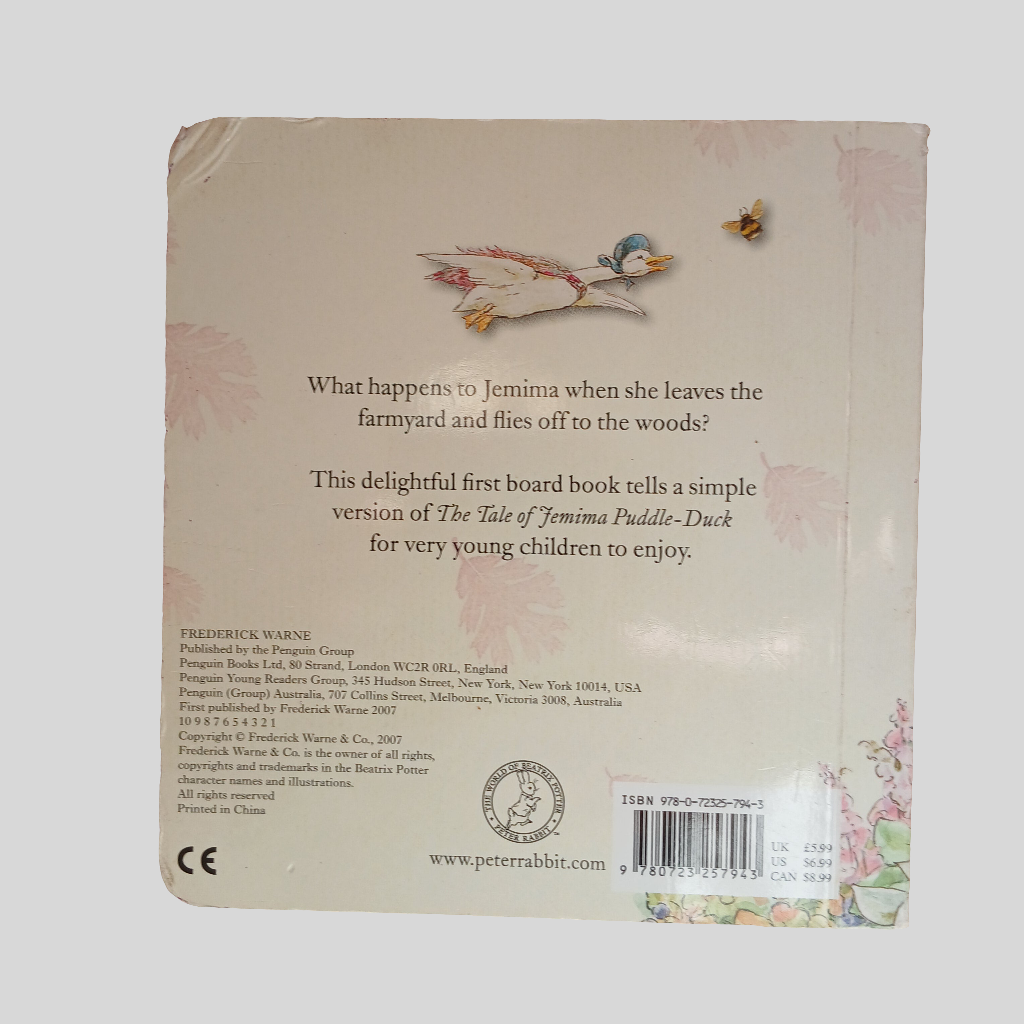 The Tale of Jemima Puddle-Duck Board Book