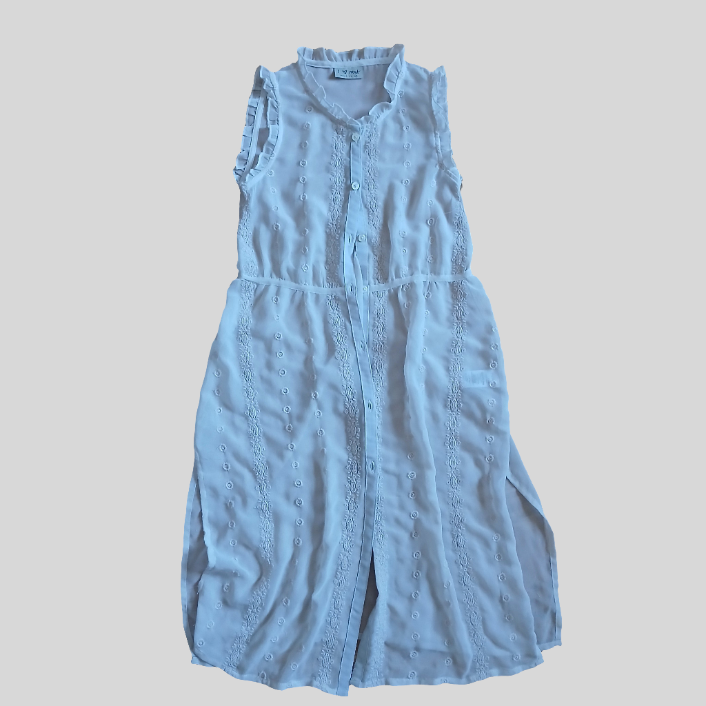 Next White Sheer Dress Age 7