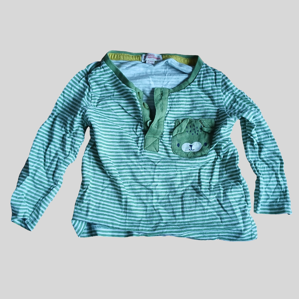 Du Pareil Au Meme Green T-Shirt Age 9 months