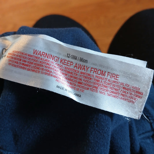 Primark/Penneys Navy Bodysuit Vest Age 12-18 months