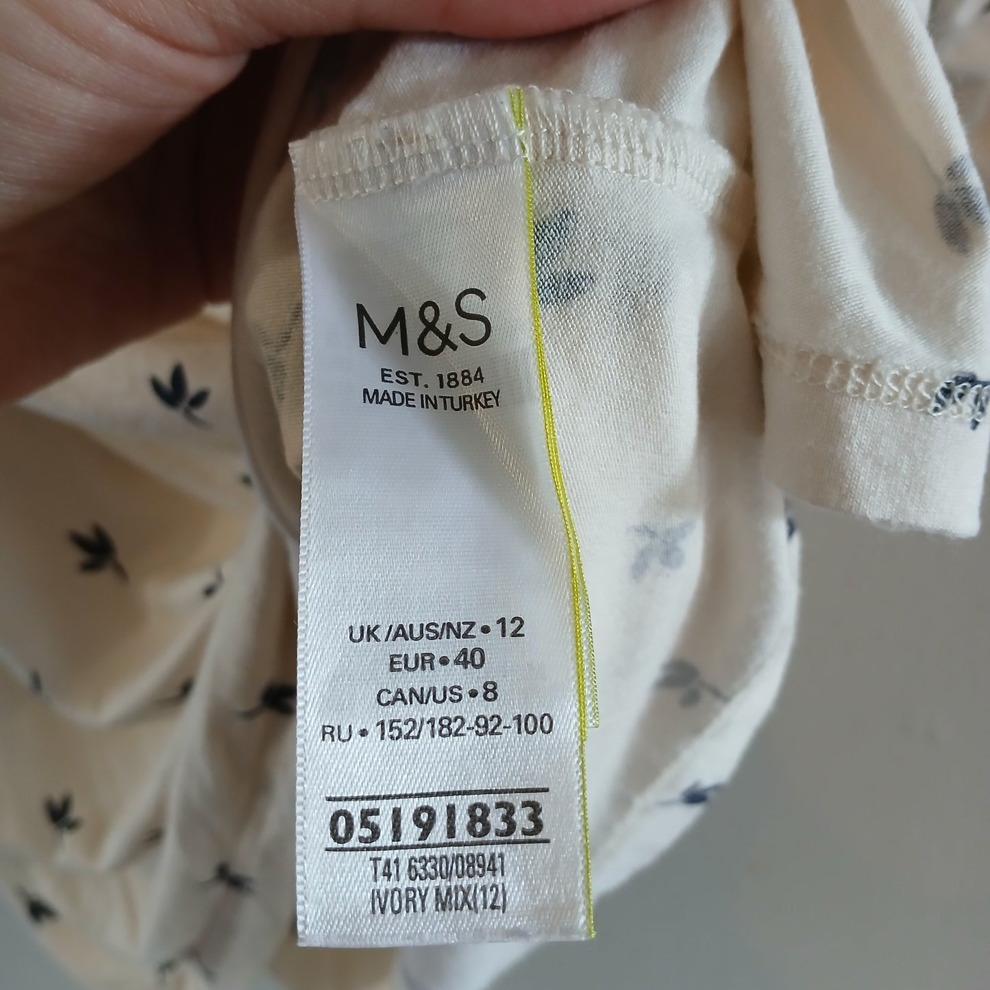 M&S Top Size 12