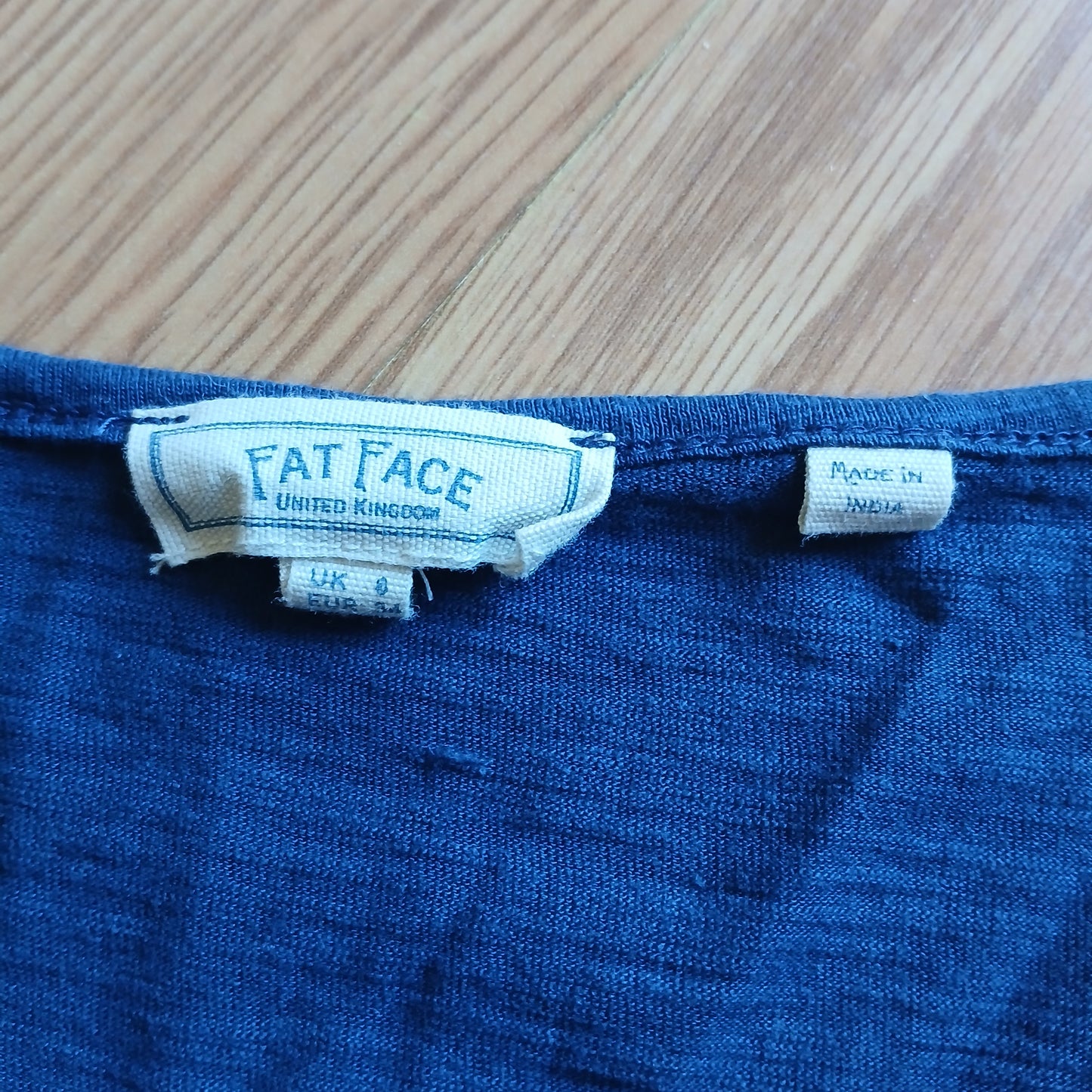 Fat Face Blue Tunic Top Size 6