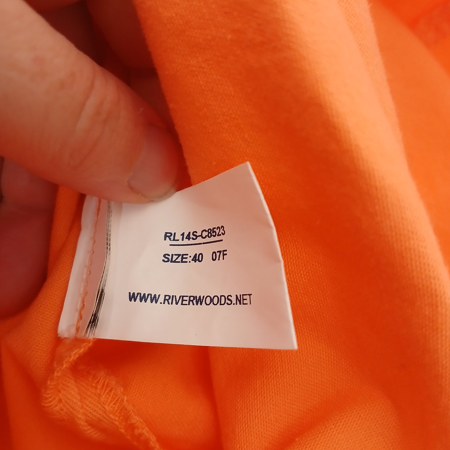 River Woods Orange Denim Dress Size 40/12