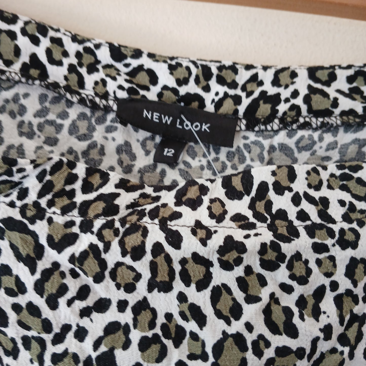 New Look Leopard Print Top Size 12