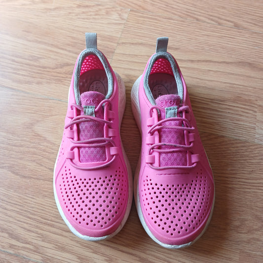Crocs LiteRide Pink Trainers Size 13