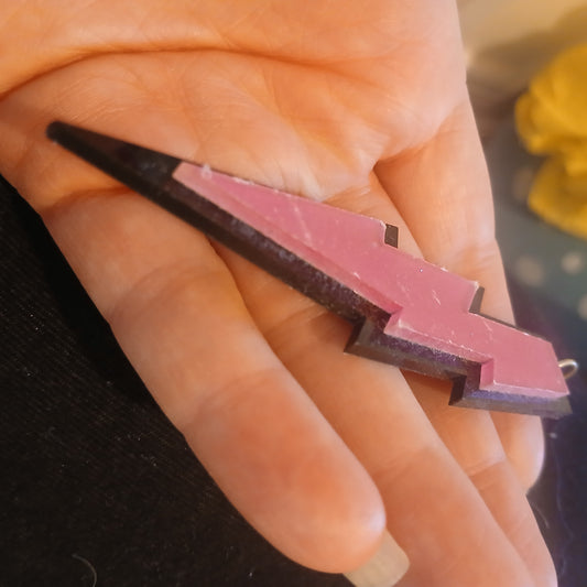 80s Style Lightening Bolt Earrings