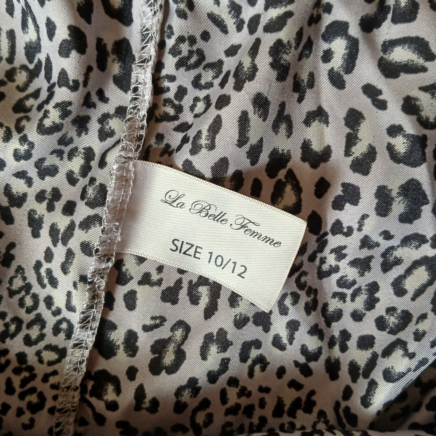 La Belle Femme Leopard Print Pyjama Bottoms Size 10/12