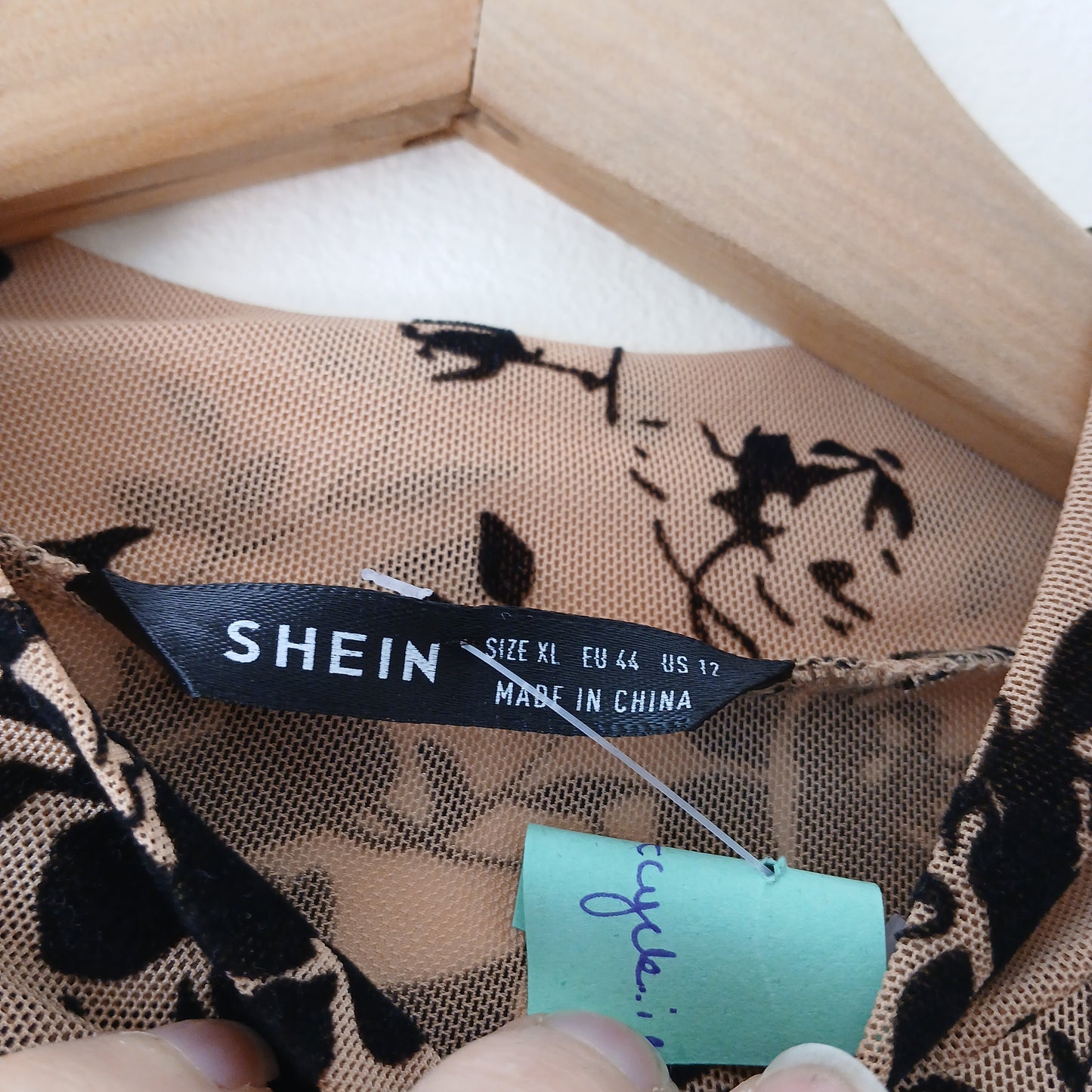 Shein Sheer Top Size 16