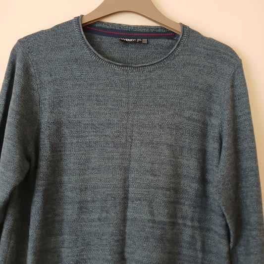 Livergy Blue Jumper Size M 100% Cotton