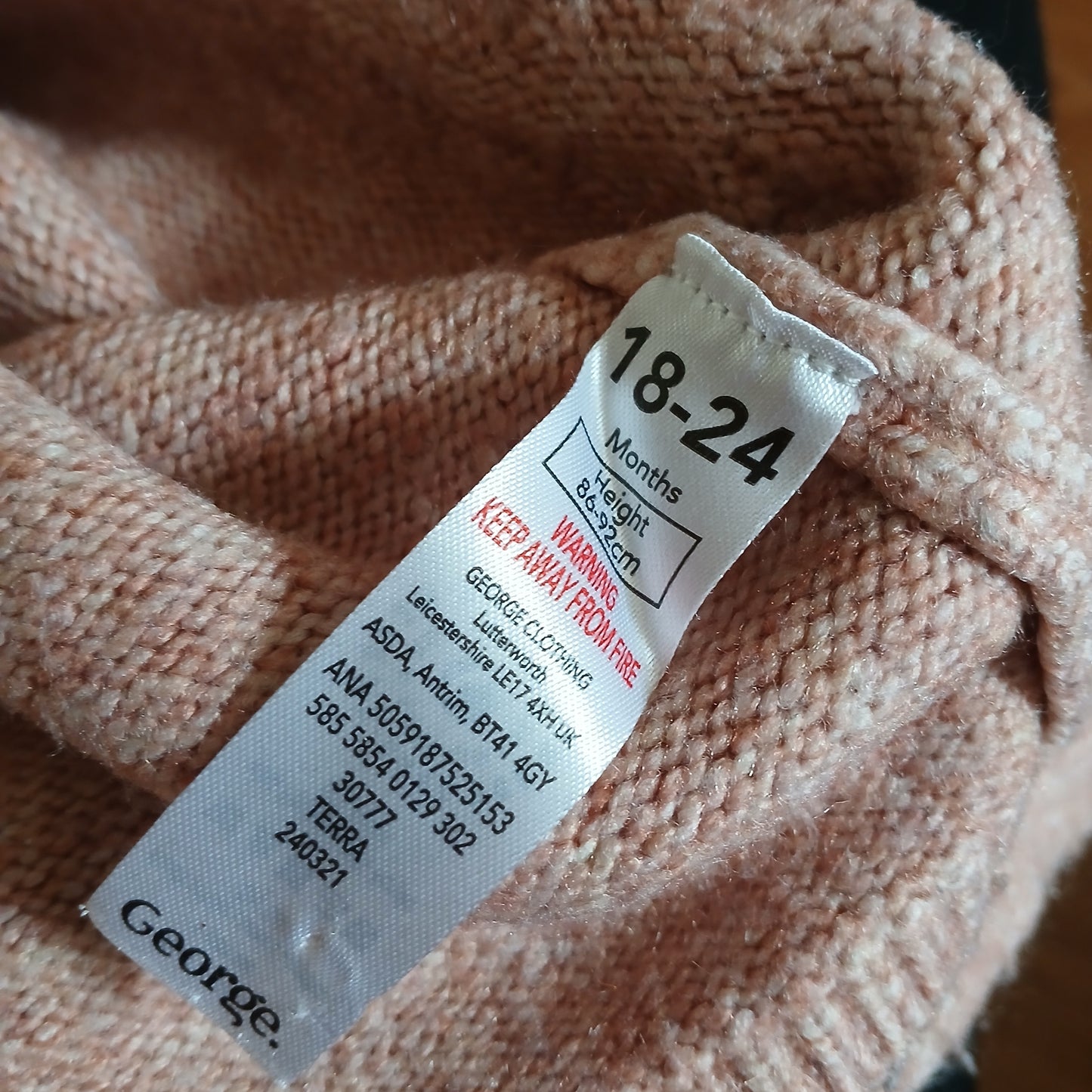 George Jumper Age 18-24 months