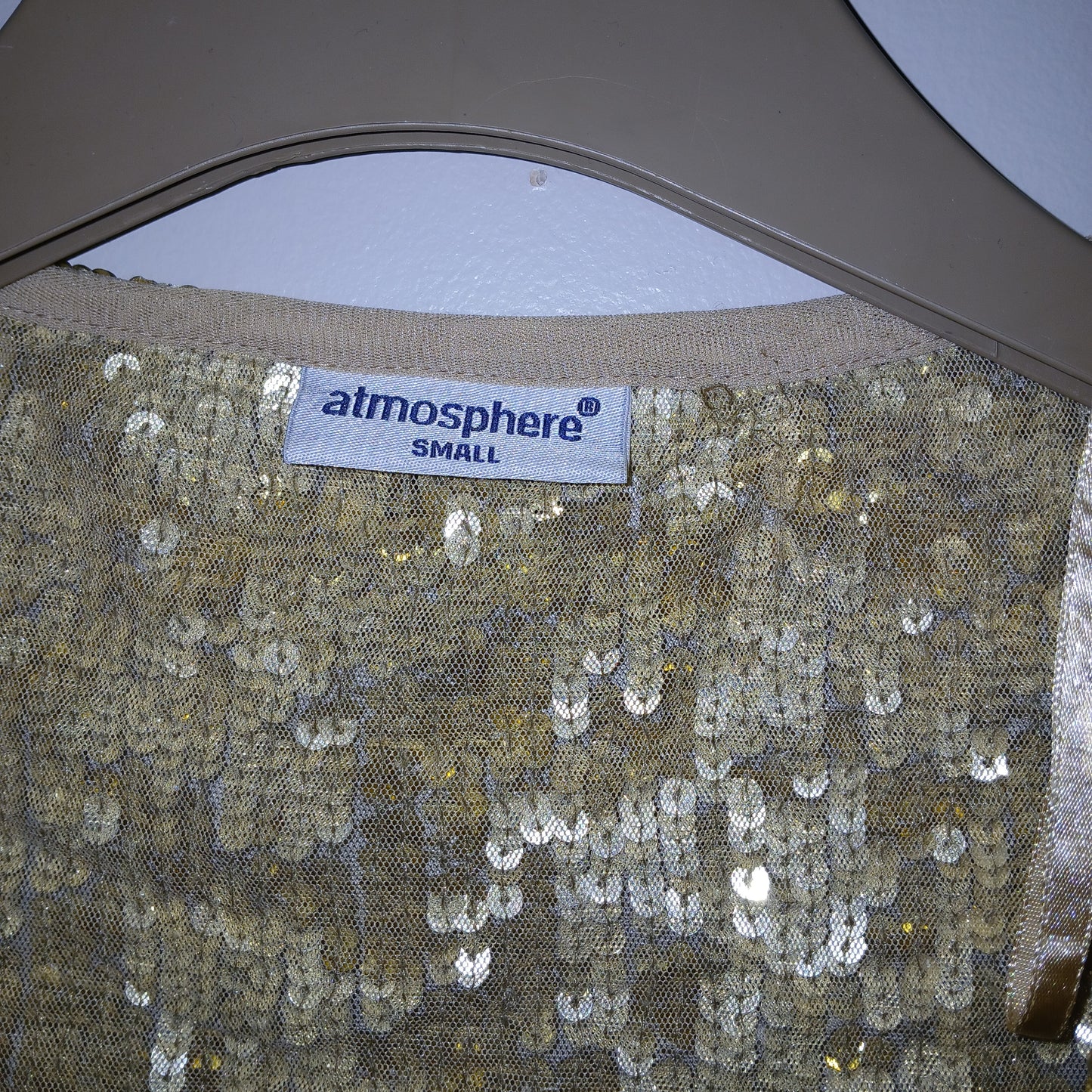 Atmosphere Gold Sequin Bolero Size Small