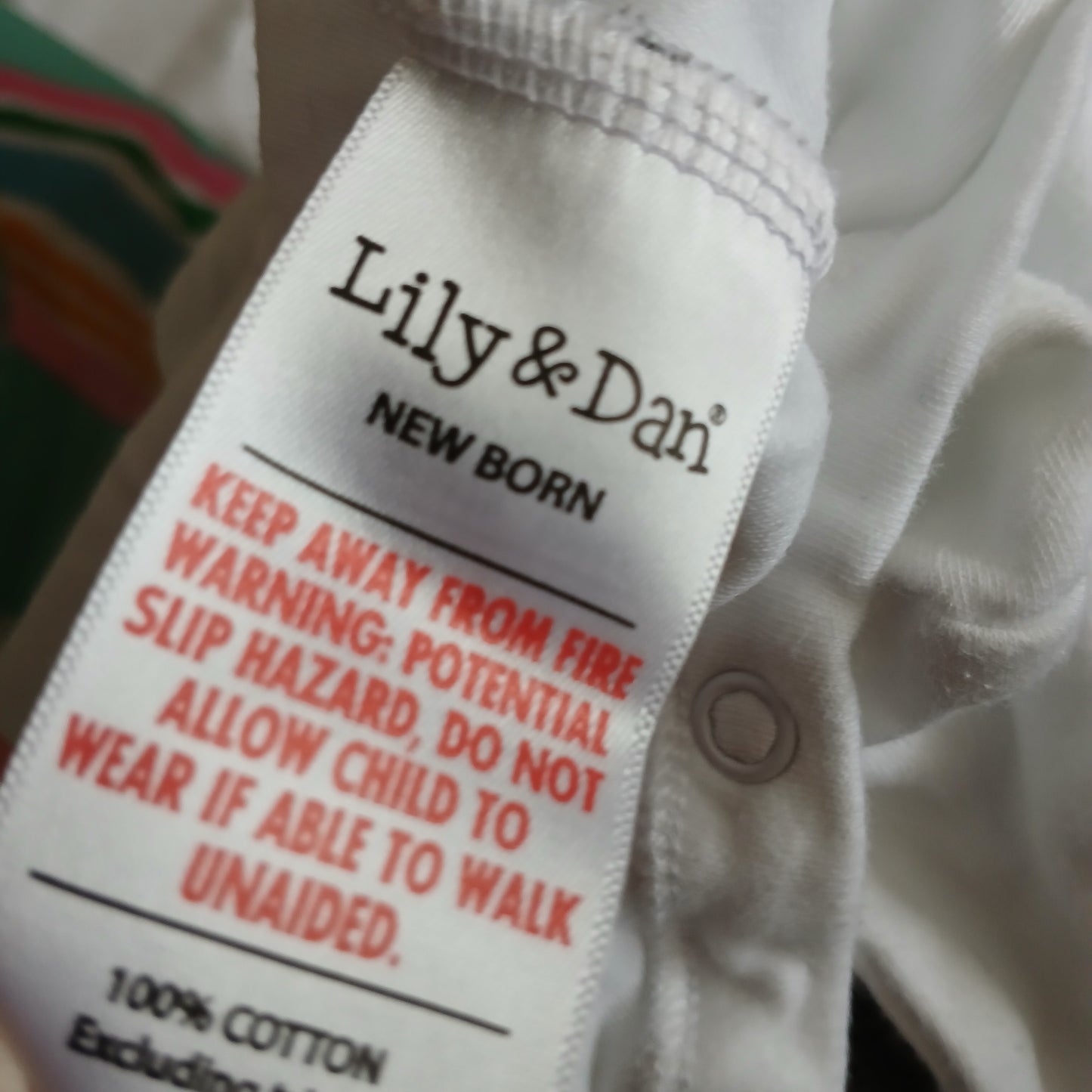 Lily & Dan Sleepsuit Babygrow Age Newborn