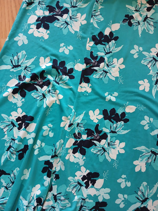 BM Collection Floral Teal Skirt Size 22