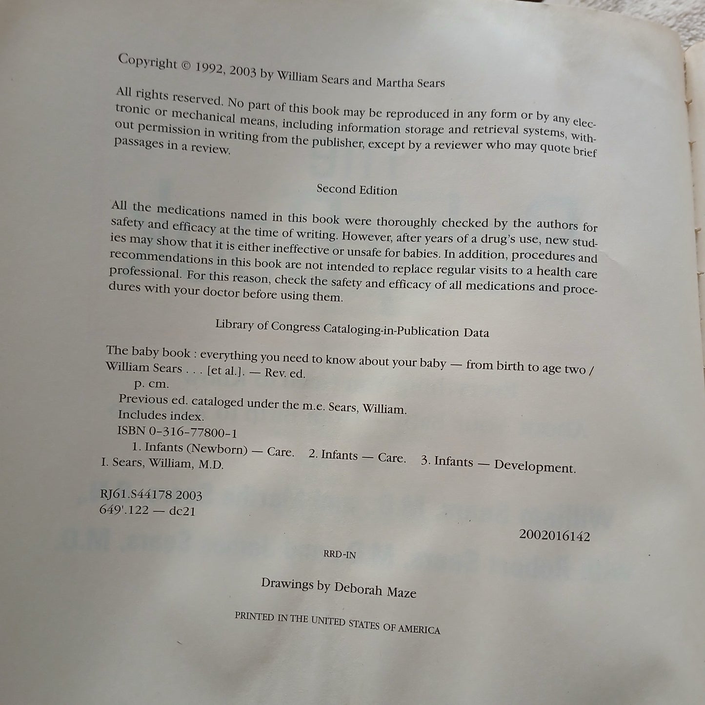 The Baby Book by William & Martha Sears - 2003