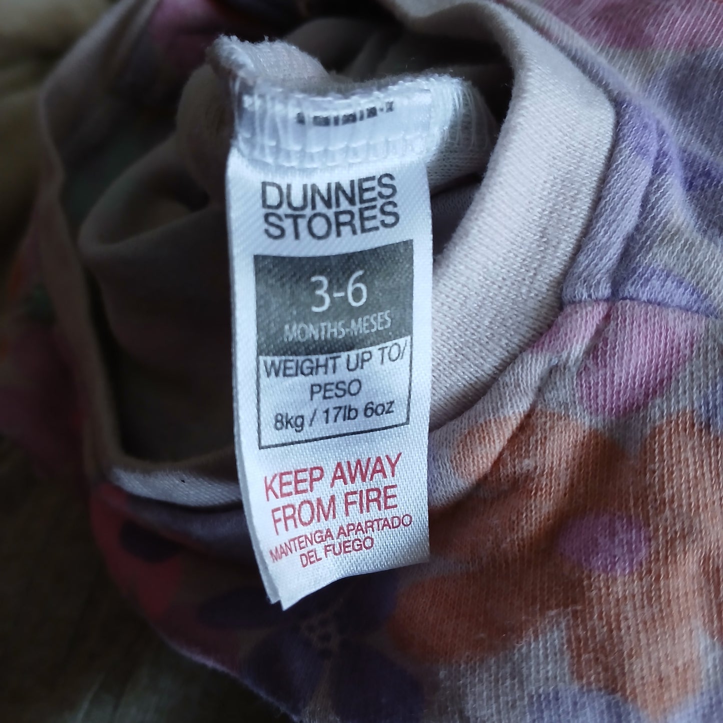 Dunnes Sleepsuit Age 3-6 months