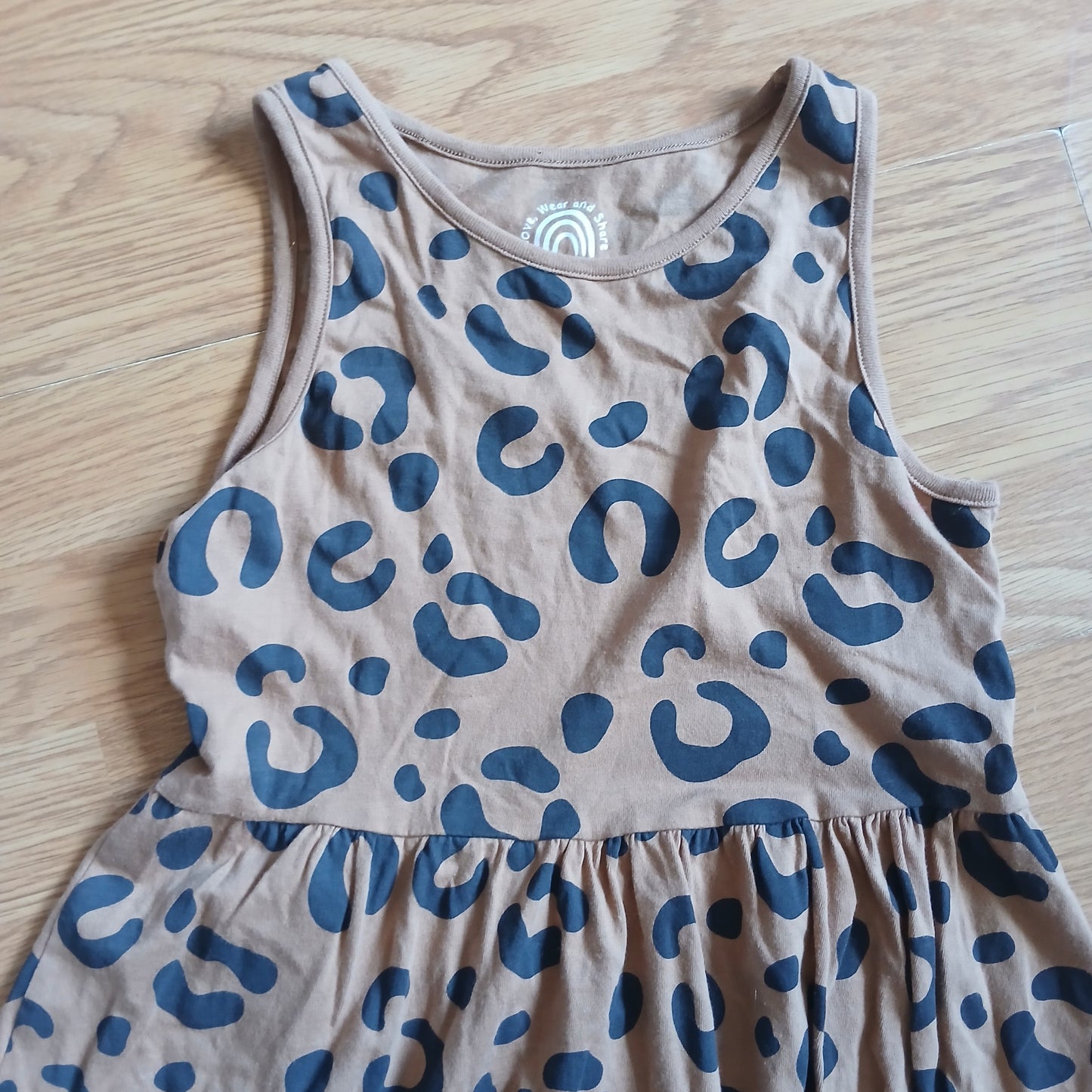 F&F Leopard Print Dress Age 9-10