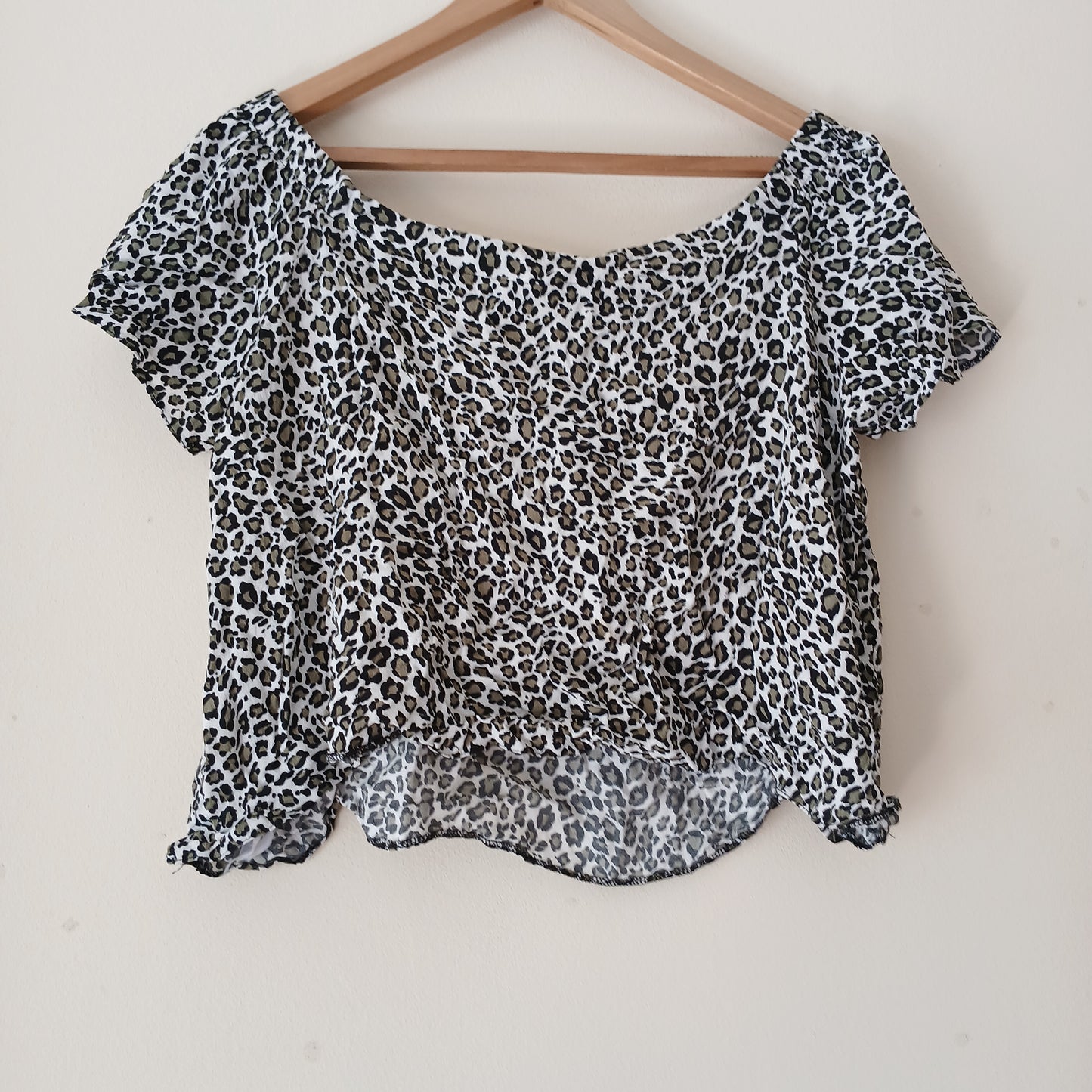 New Look Leopard Print Top Size 12
