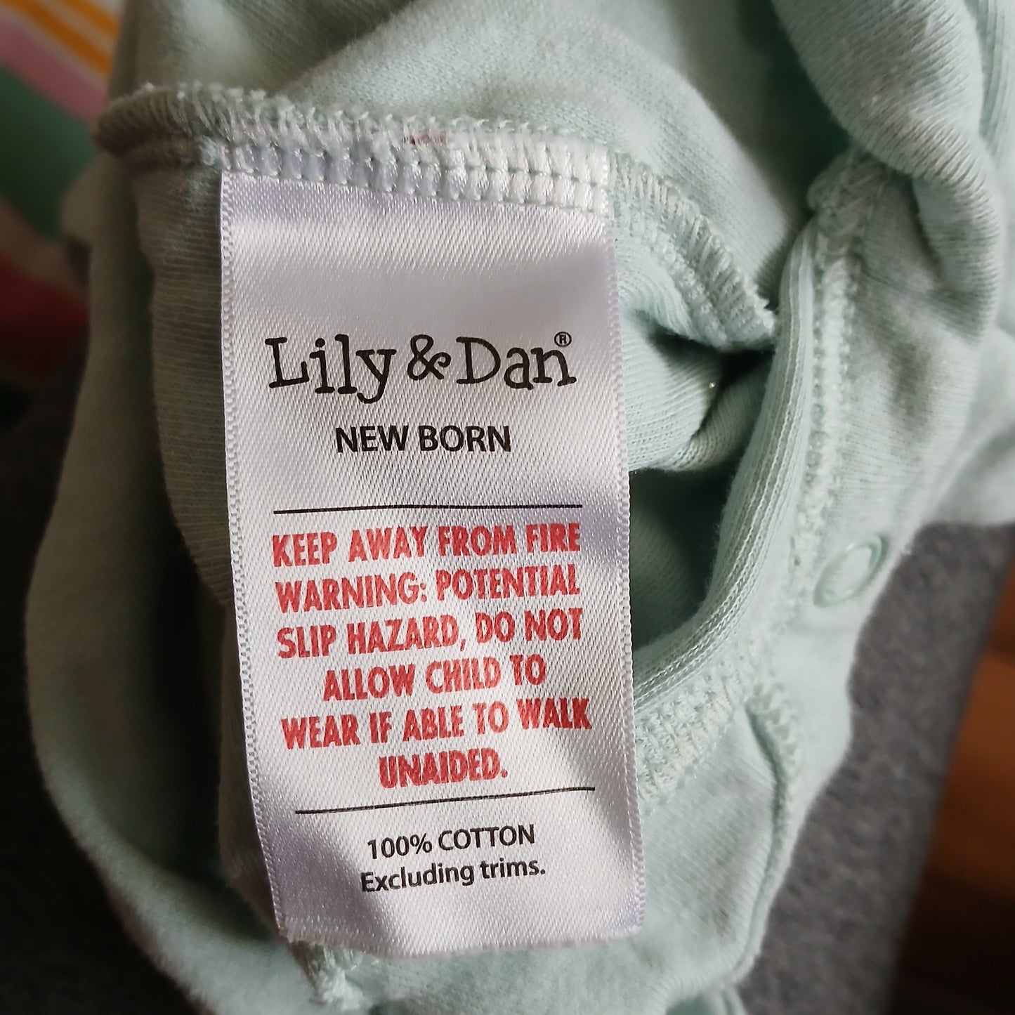 Lily & Dan Babygrow Sleepsuit Newborn Age
