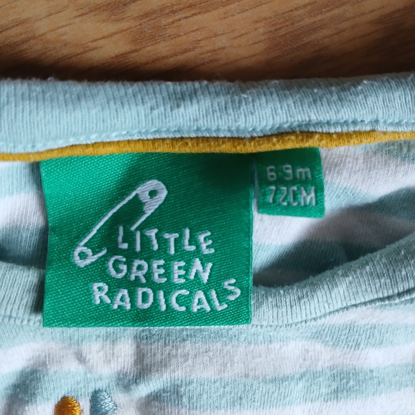 Little Green Radicals Sleepsuit Babygrow Age 6-9 months