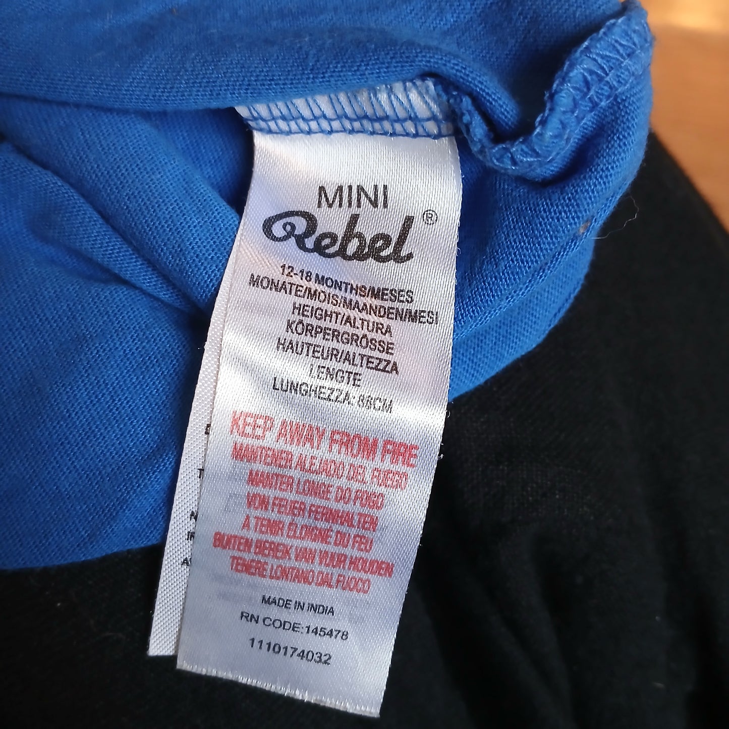 Mini Rebel Blue Shark Age 12-18 months