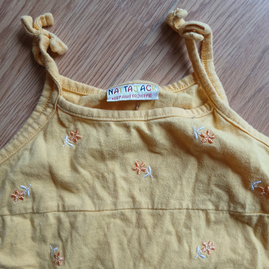 Nattajack Yellow Vest Top Age 12-18 months
