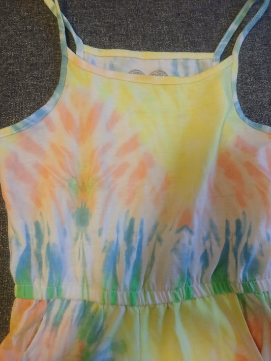 F&F Tie Dye Playsuit Age 7-8