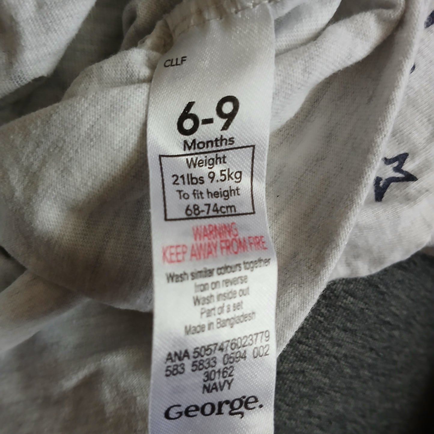 George T-Shirt Age 6-9 months