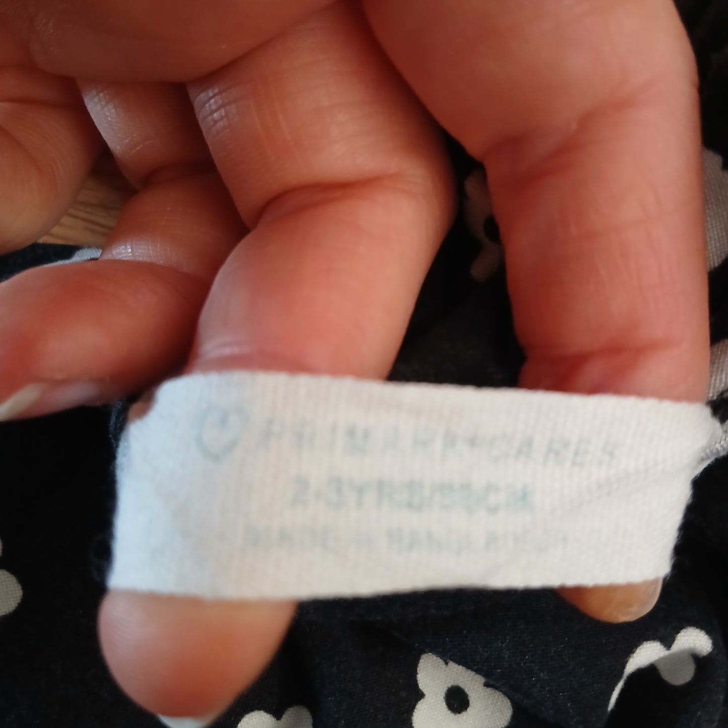 Primark/Penneys Black Dress with Flowers Age 2-3