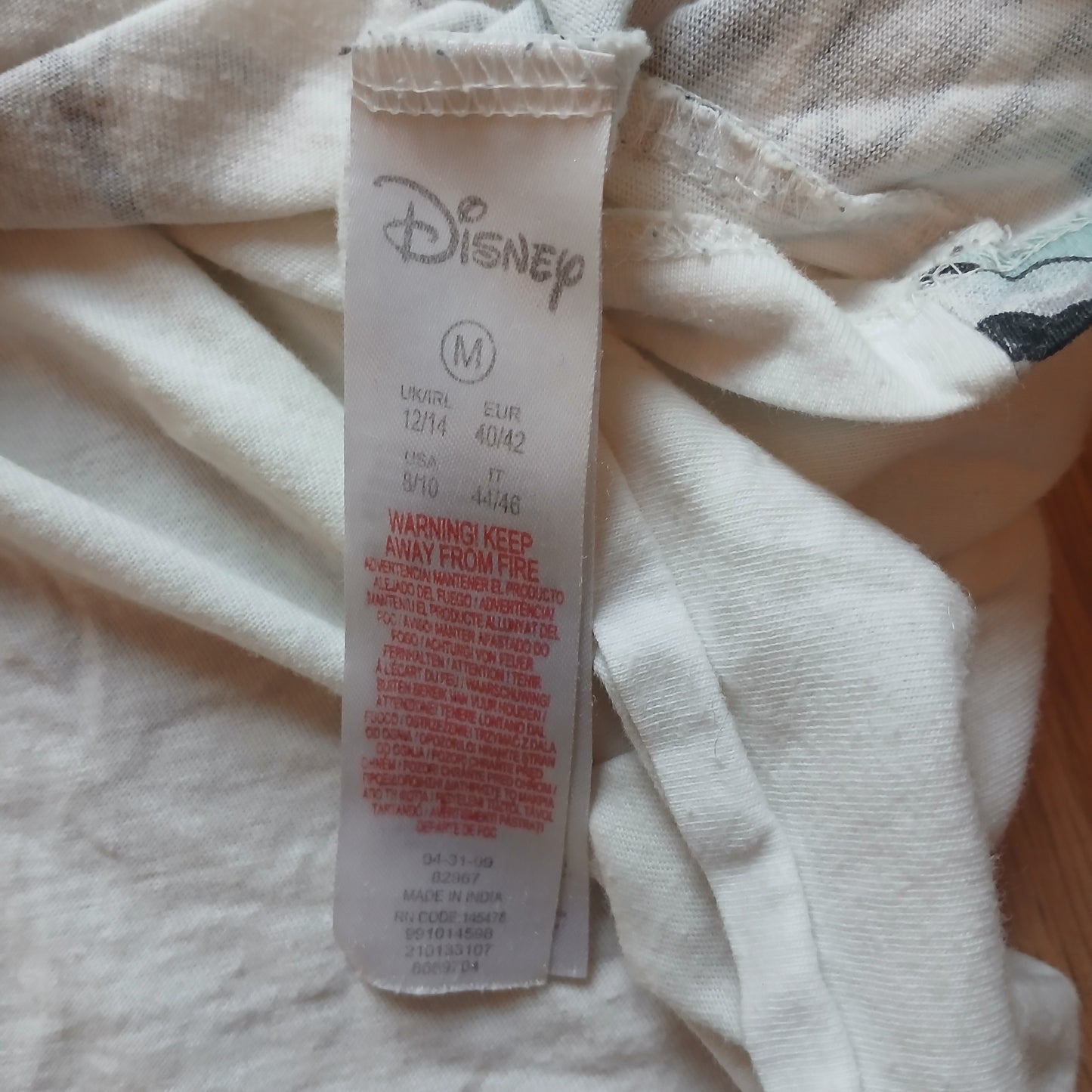 Disney Stitch Oversized Cropped Top Size 12-14