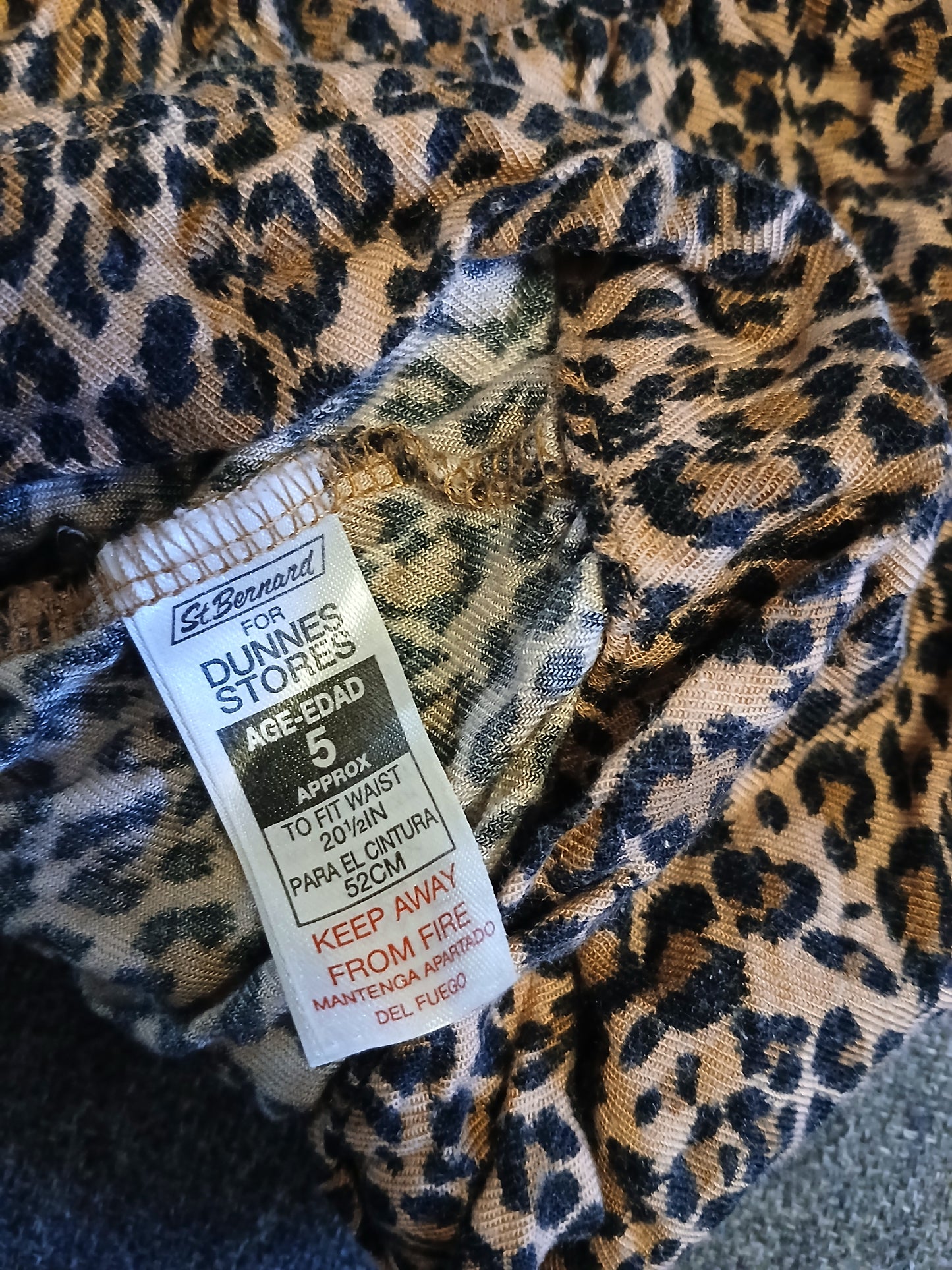 Dunnes Leopard Print Skirt Age 5
