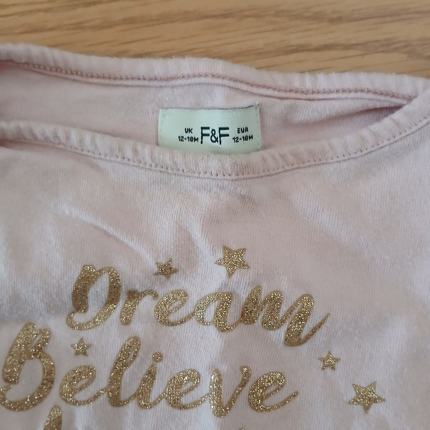 F&F T-Shirt Age 12-18 months