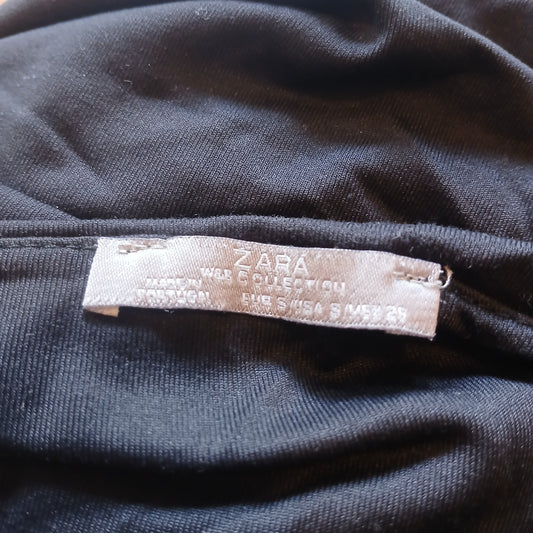 Zara Black Vest Top Size S