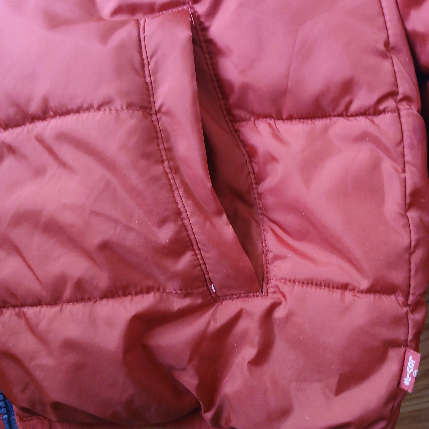 Levi's Colour-Block Puffer Coat Jacket Age 8-10