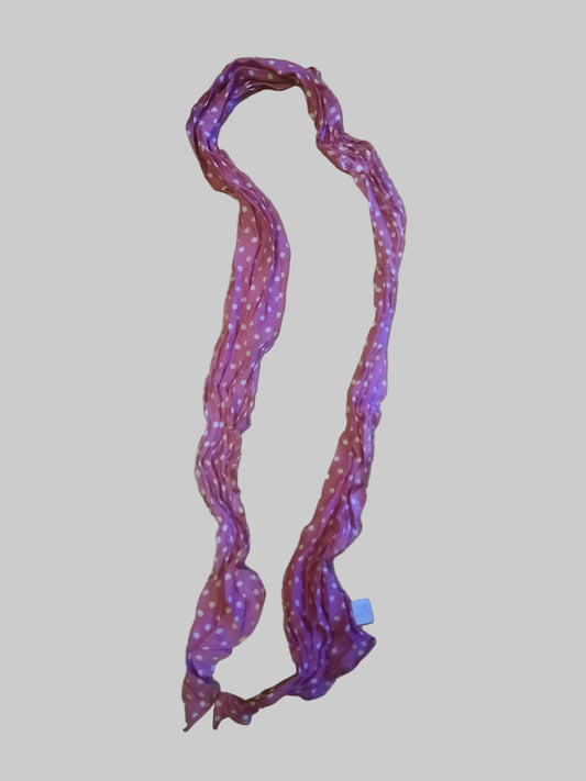 Oasis 100% Silk Pink Polka Dot Scarf