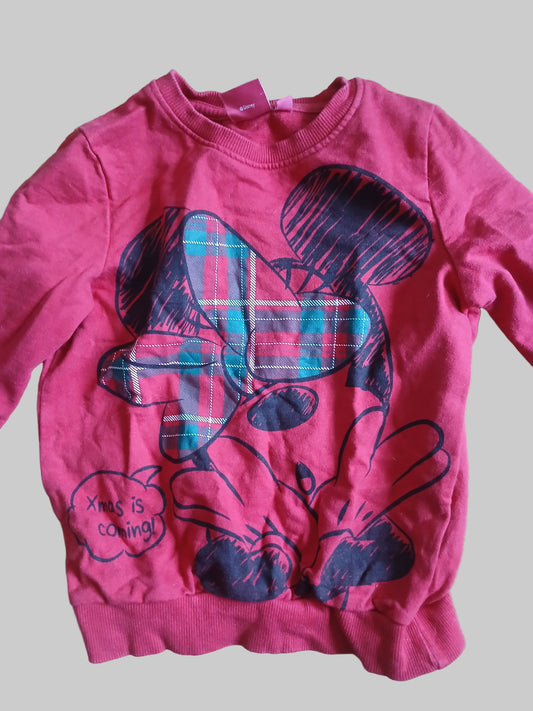 Disney Minnie Mouse Sweater Top Age 5-6