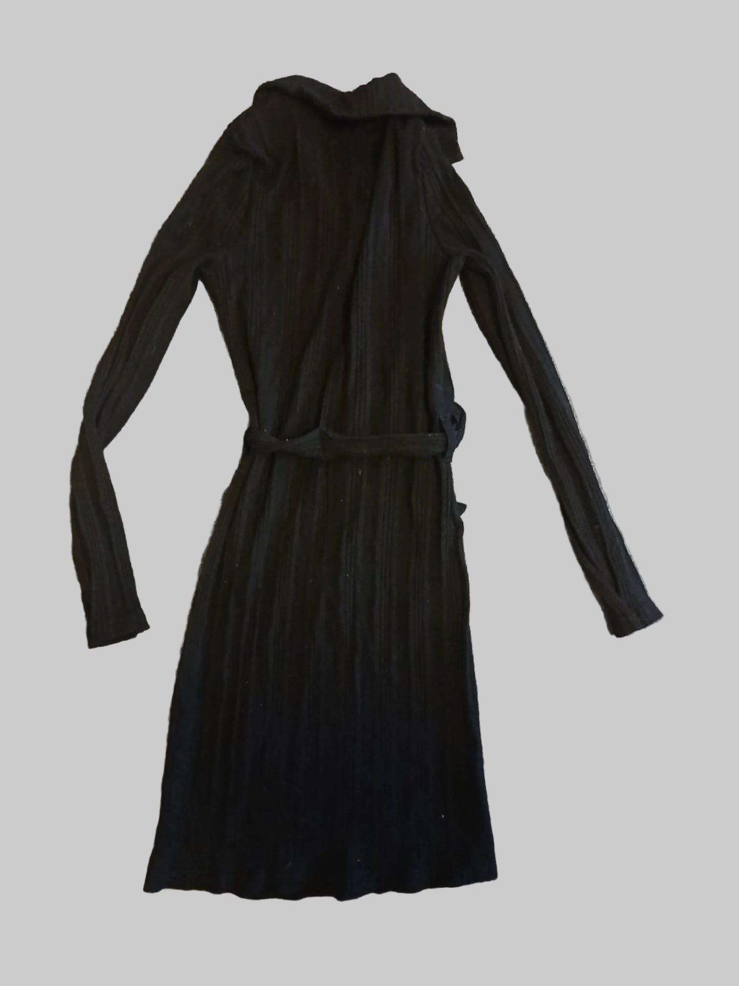 River Island Collared Black Dress with Belt Age 7-8