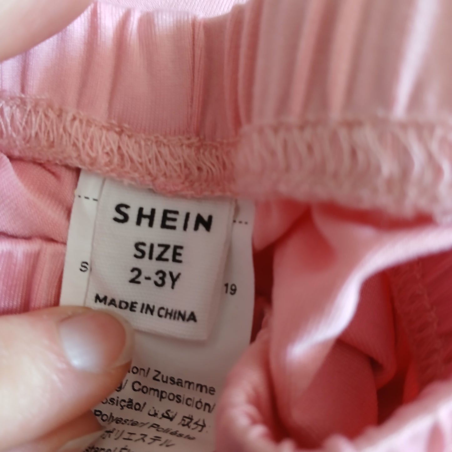 Shein Pink Leggings Age 2-3