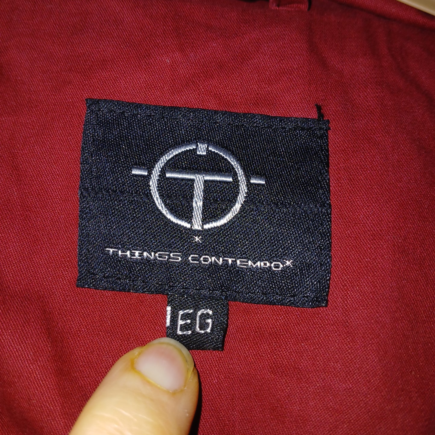 Things Contempo Red Coat Approx Size L