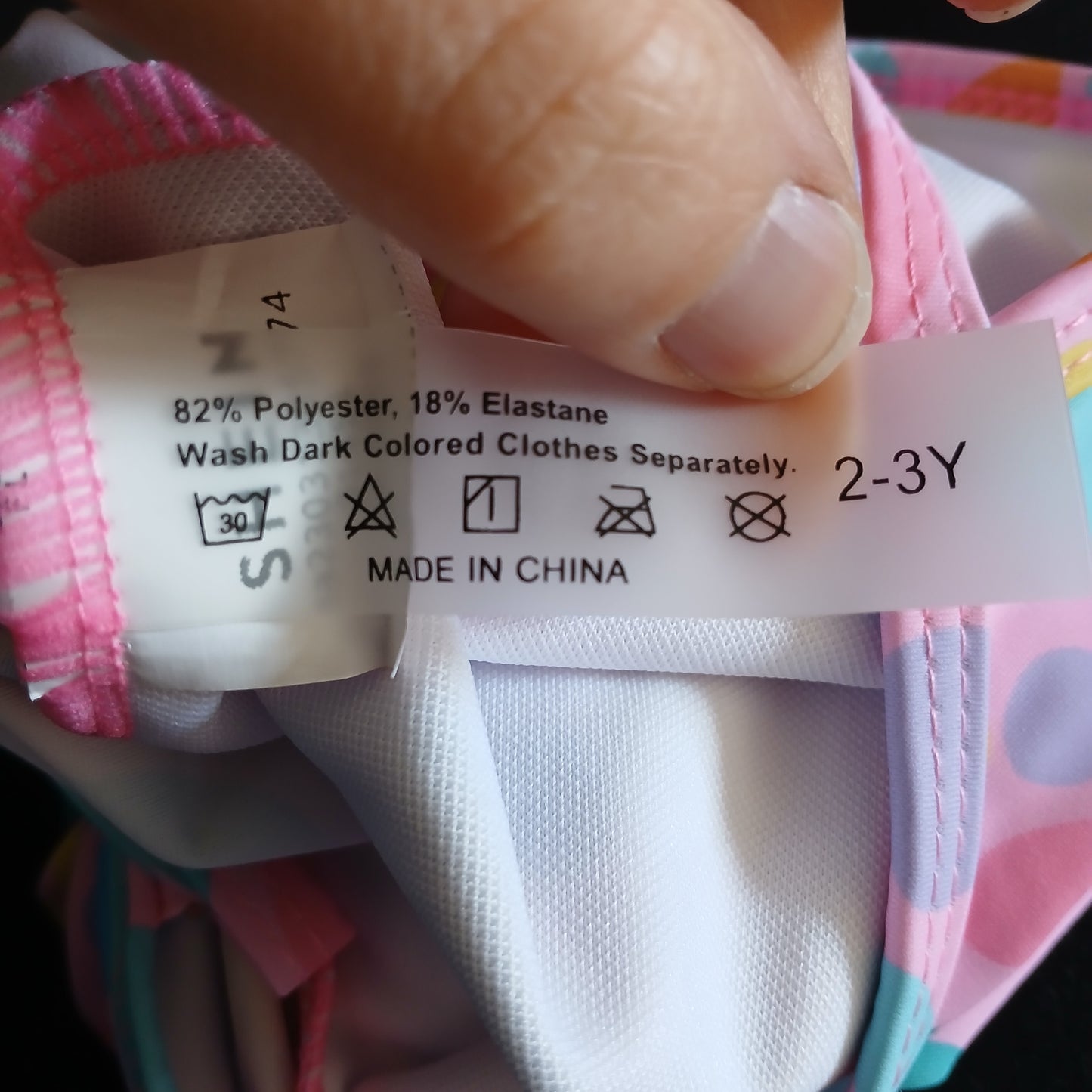 Shein Swimming Costume Age 2-3