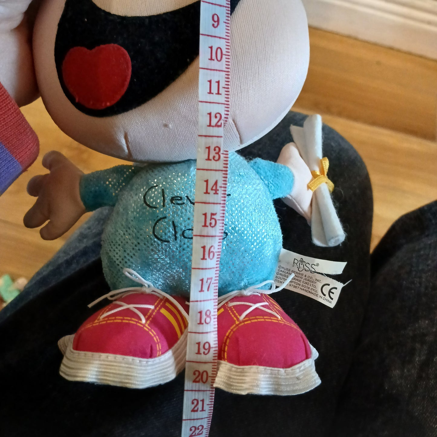 Bubblegum Clever Clogs Hanging Soft Toy