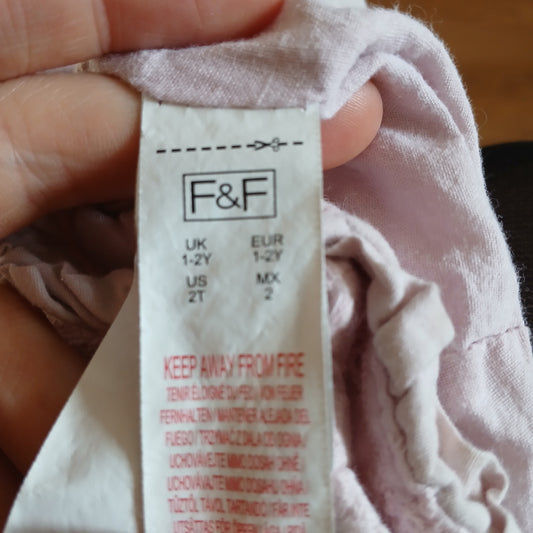F&F Pink Hat Age 1-2