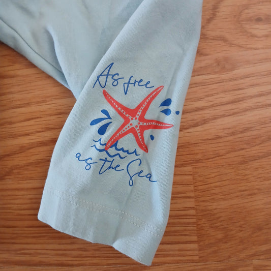 Lupilu Blue Starfish Shorts Age 12-24 months